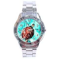 Tortoise Marine Animal Shell Sea Stainless Steel Analogue Watch