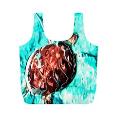 Tortoise Marine Animal Shell Sea Full Print Recycle Bag (m)