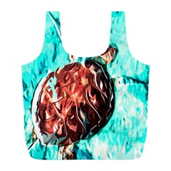 Tortoise Marine Animal Shell Sea Full Print Recycle Bag (L)