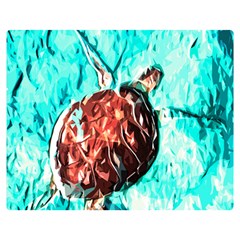 Tortoise Marine Animal Shell Sea Double Sided Flano Blanket (medium)  by HermanTelo