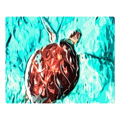 Tortoise Marine Animal Shell Sea Double Sided Flano Blanket (large) 