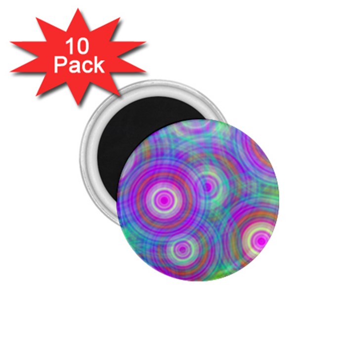 Circle Colorful Pattern Background 1.75  Magnets (10 pack) 