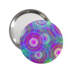 Circle Colorful Pattern Background 2 25  Handbag Mirrors by HermanTelo