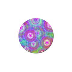 Circle Colorful Pattern Background Golf Ball Marker by HermanTelo