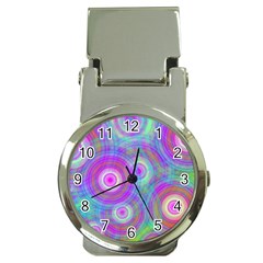 Circle Colorful Pattern Background Money Clip Watches by HermanTelo