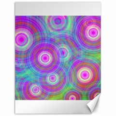 Circle Colorful Pattern Background Canvas 12  X 16 