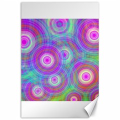 Circle Colorful Pattern Background Canvas 24  X 36 