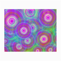 Circle Colorful Pattern Background Small Glasses Cloth (2-side) by HermanTelo