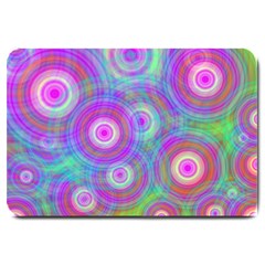 Circle Colorful Pattern Background Large Doormat 