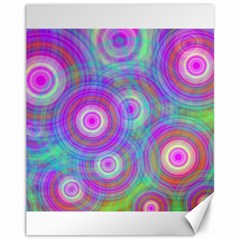 Circle Colorful Pattern Background Canvas 11  X 14 