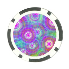 Circle Colorful Pattern Background Poker Chip Card Guard