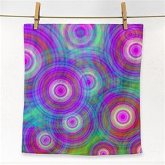 Circle Colorful Pattern Background Face Towel