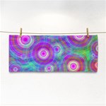 Circle Colorful Pattern Background Hand Towel Front