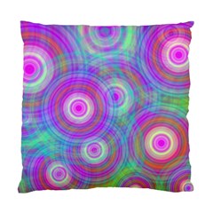 Circle Colorful Pattern Background Standard Cushion Case (two Sides)