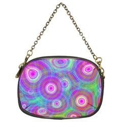 Circle Colorful Pattern Background Chain Purse (two Sides) by HermanTelo