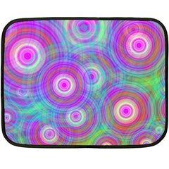 Circle Colorful Pattern Background Double Sided Fleece Blanket (mini) 