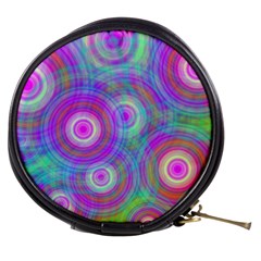 Circle Colorful Pattern Background Mini Makeup Bag