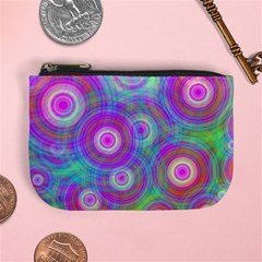 Circle Colorful Pattern Background Mini Coin Purse by HermanTelo