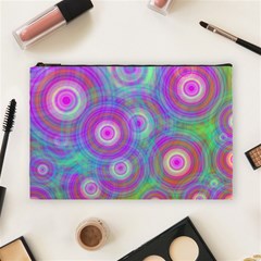 Circle Colorful Pattern Background Cosmetic Bag (large) by HermanTelo