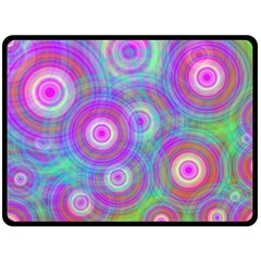 Circle Colorful Pattern Background Fleece Blanket (large) 