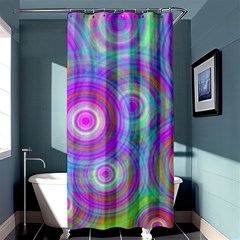 Circle Colorful Pattern Background Shower Curtain 36  X 72  (stall) 