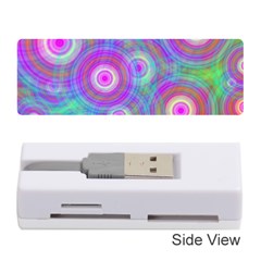 Circle Colorful Pattern Background Memory Card Reader (stick)