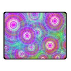 Circle Colorful Pattern Background Double Sided Fleece Blanket (small) 