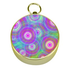 Circle Colorful Pattern Background Gold Compasses