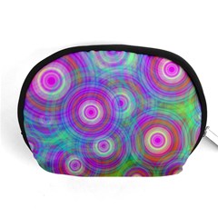 Circle Colorful Pattern Background Accessory Pouch (medium)