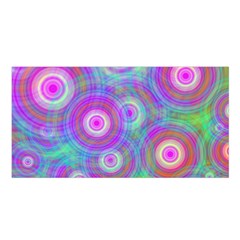 Circle Colorful Pattern Background Satin Shawl