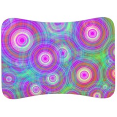 Circle Colorful Pattern Background Velour Seat Head Rest Cushion