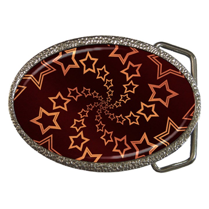 Gold Stars Spiral Chic Belt Buckles