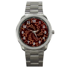 Gold Stars Spiral Chic Sport Metal Watch