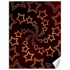 Gold Stars Spiral Chic Canvas 12  X 16  by HermanTelo