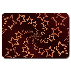 Gold Stars Spiral Chic Large Doormat 