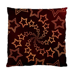 Gold Stars Spiral Chic Standard Cushion Case (two Sides)