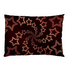 Gold Stars Spiral Chic Pillow Case