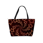 Gold Stars Spiral Chic Classic Shoulder Handbag Back