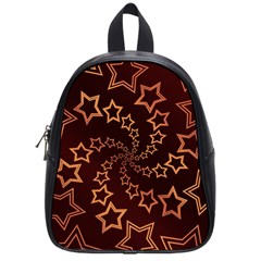 Gold Stars Spiral Chic School Bag (small)