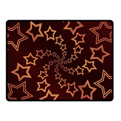 Gold Stars Spiral Chic Fleece Blanket (small)