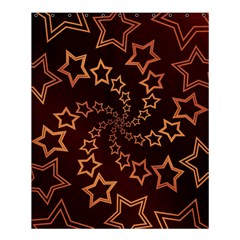 Gold Stars Spiral Chic Shower Curtain 60  X 72  (medium)  by HermanTelo