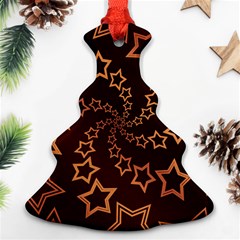 Gold Stars Spiral Chic Ornament (christmas Tree) 