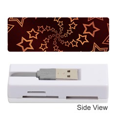 Gold Stars Spiral Chic Memory Card Reader (stick)