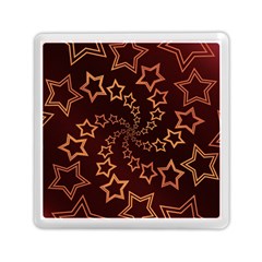 Gold Stars Spiral Chic Memory Card Reader (square)