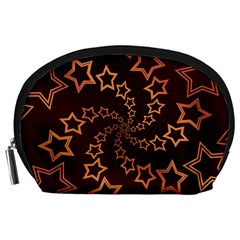 Gold Stars Spiral Chic Accessory Pouch (large) by HermanTelo