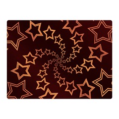 Gold Stars Spiral Chic Double Sided Flano Blanket (mini) 