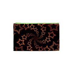 Gold Stars Spiral Chic Cosmetic Bag (xs)