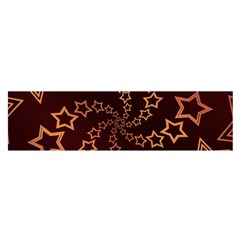 Gold Stars Spiral Chic Satin Scarf (oblong)