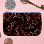 Gold Stars Spiral Chic Large Coin Purse Front