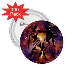 Zodiac Horoscope Astrology 2 25  Buttons (100 Pack)  by HermanTelo